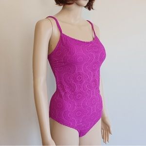 CATALINA Orchid Burst Embroidered One Piece Swimsuit